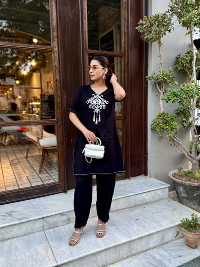 Noir Charm Two-Piece Set