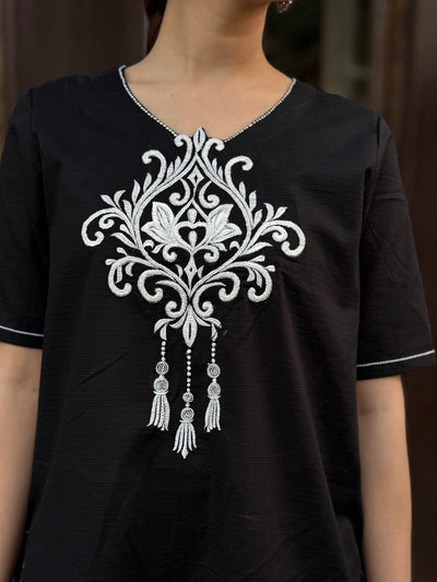 Noir Charm Two-Piece Set